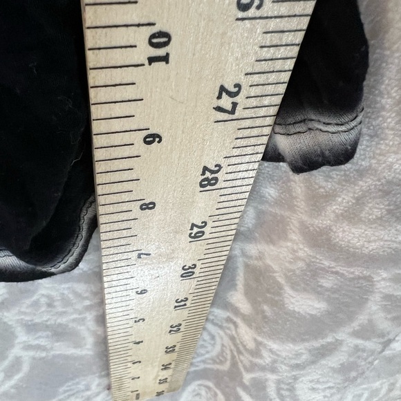 ADORABLE WHITE STRIPE BLACK SHIRT TOP TIE DYE SO COOL M MEDIIM - Picture 9 of 9